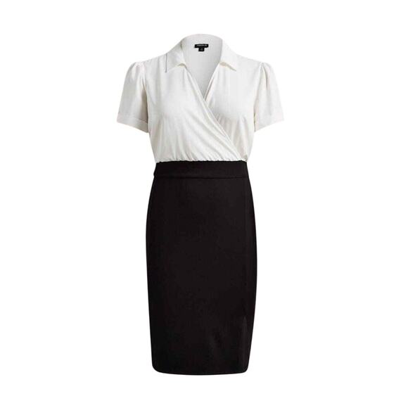 NWT Torrid Dress At the Knee Ponte Studio Crepe Bodycon Collared Size 2X - Picture 1 of 11